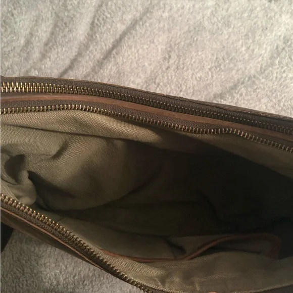 Born Brown Leather Hobo Distressed Shoulder Bag Purse Y2K - Picture 10 of 12